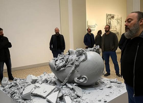 Mann zerstört Ai Weiwei-Skulptur in Bologna