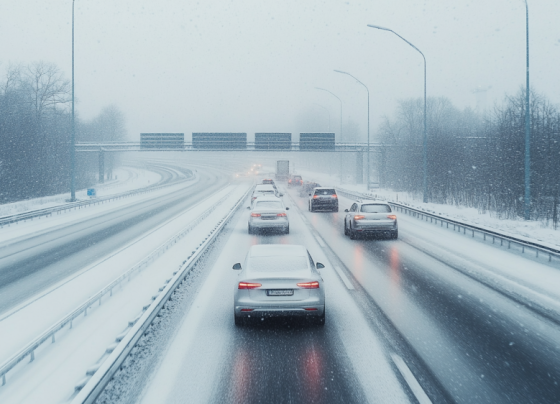 Schneechaos sorgt für massive Verkehrsprobleme im Süden