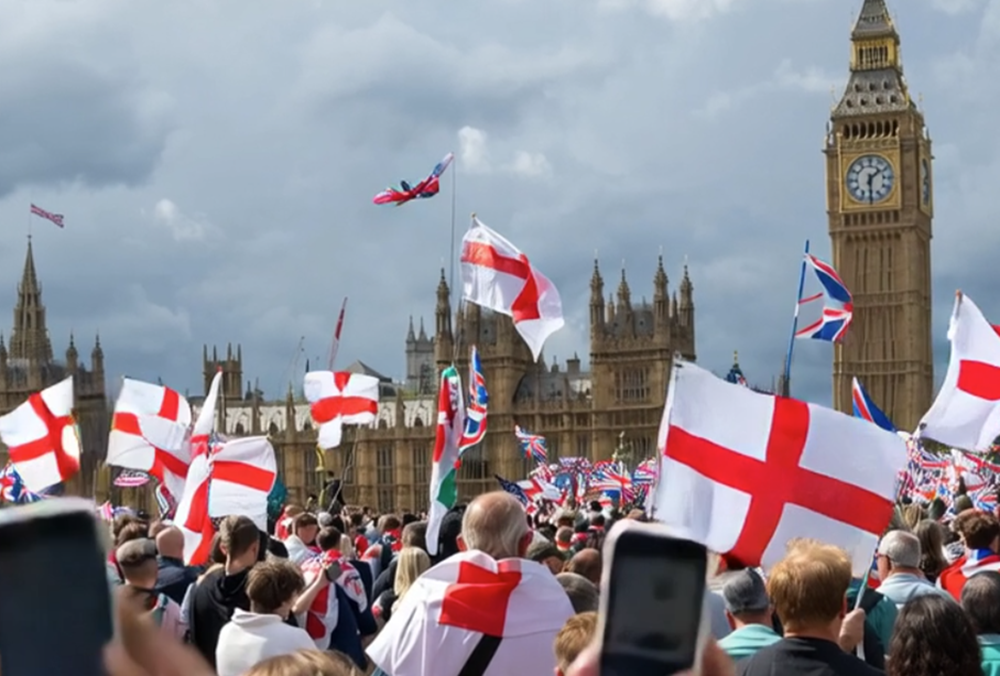 Großkundgebung in London gegen Einwanderung